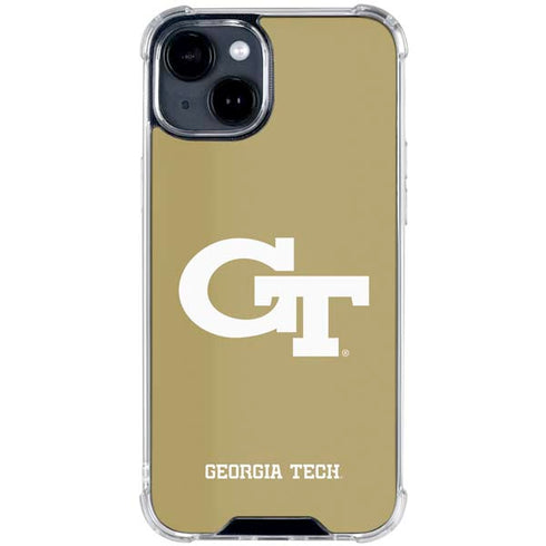 Georgia Institute of Technology Gold GT iPhone 15 Clear Case